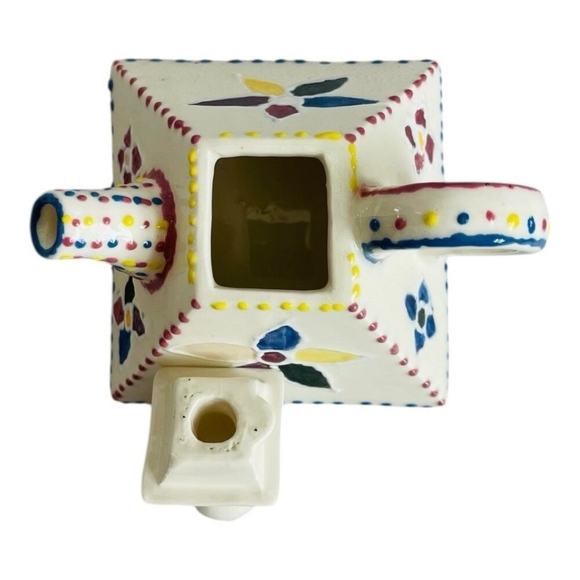 Unique Art Small Pyramid Teapot Hand Crafted Triangle Shape Ceramic Tea Pot - Picture 5 of 6